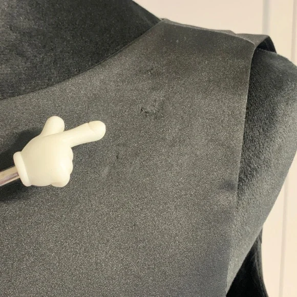 Cynthia Howie Black Sleeveless Midi Dress Cocktail Party Career Womens 6 Sheath - Picture 4 of 9